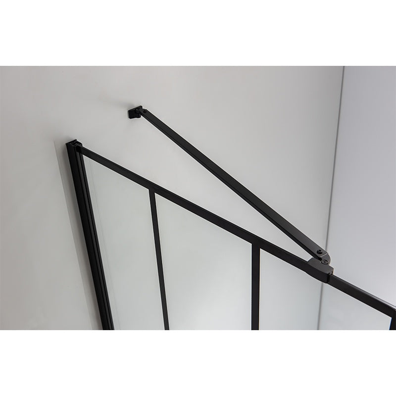KABINA PRYSZNICOWA PROSTOKĄTNA BS02A CZARNA 100x80 CM BS02A-100X80