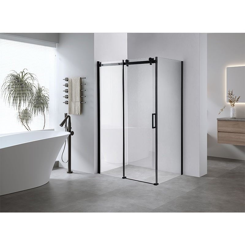 KABINA PRYSZNICOWA PROSTOKĄTNA BS15C CZARNA 120x80 CM BS15C-120X80