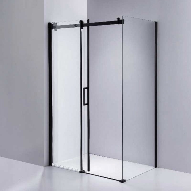 KABINA PRYSZNICOWA PROSTOKĄTNA BS15C CZARNA 120x80 CM BS15C-120X80