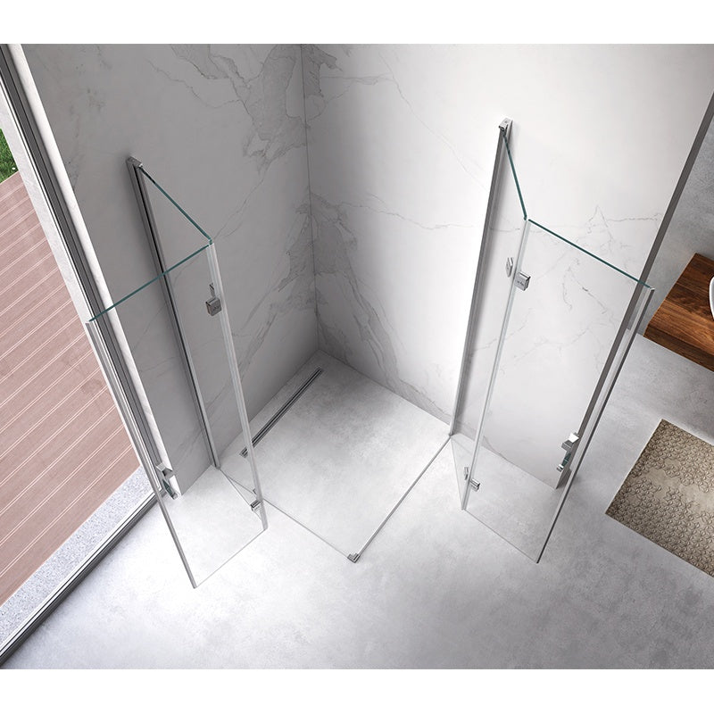 KABINA PRYSZNICOWA KWADRATOWA KZ08C CHROM 90x90 CM KZ08C-90