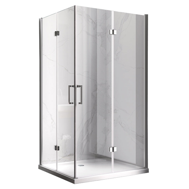 KABINA PRYSZNICOWA PROSTOKĄTNA + BRODZIK KZ13A/ST04A CHROM/BIAŁY 100x90 CM KZ13A+ST04A