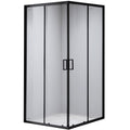 KABINA PRYSZNICOWA KWADRATOWA BL30D CZARNA 70x70 CM BL30D-70