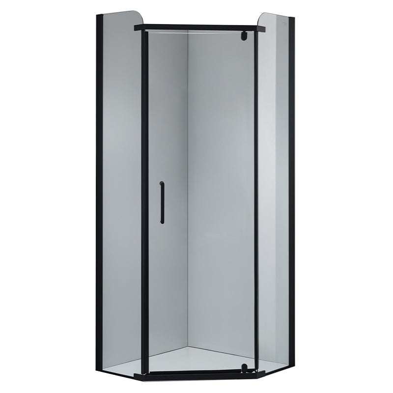 KABINA PRYSZNICOWA PIĘCIOKĄTNA KZ91B CZARNA 90x90 CM KZ91B-BL-90