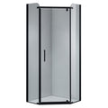 KABINA PRYSZNICOWA PIĘCIOKĄTNA KZ91B CZARNA 90x90 CM KZ91B-BL-90