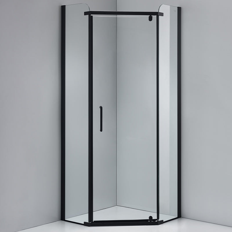 KABINA PRYSZNICOWA PIĘCIOKĄTNA KZ91B CZARNA 90x90 CM KZ91B-BL-90