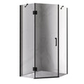KABINA PRYSZNICOWA PIĘCIOKĄTNA KZ10B CZARNA 90x90 CM KZ10B-BL-90