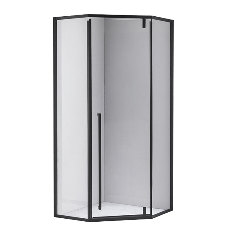 KABINA PRYSZNICOWA PIĘCIOKĄTNA BS07A CZARNA 80x80 CM BS07A-80