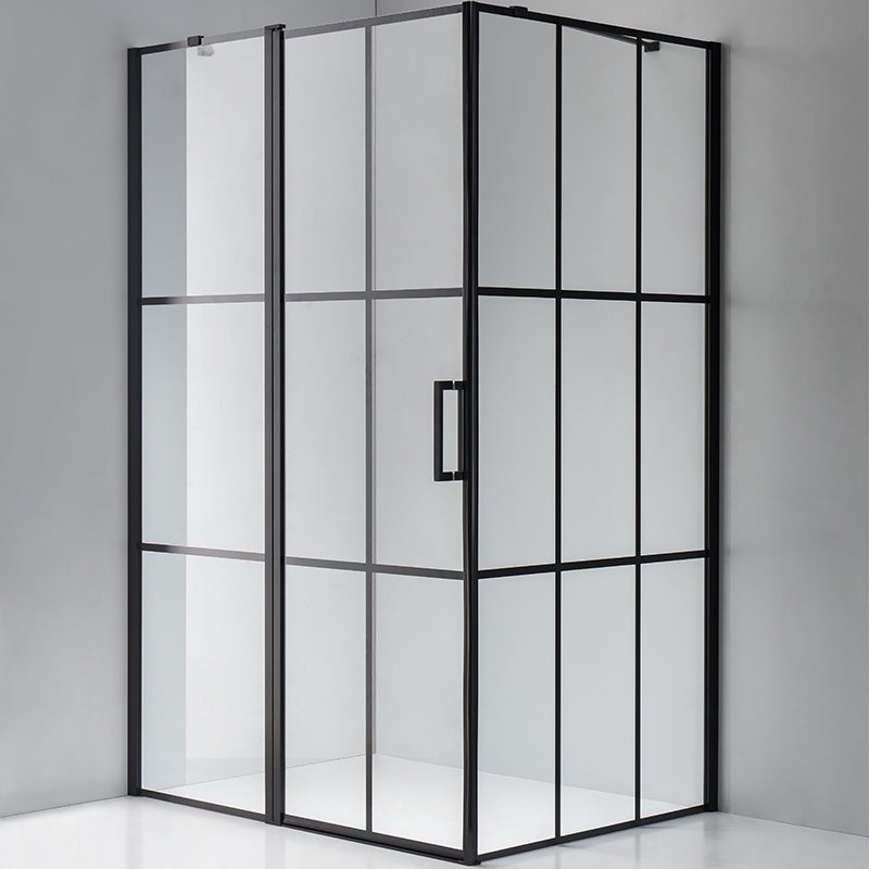 KABINA PRYSZNICOWA PROSTOKĄTNA BS02C CZARNA 120x80 CM BS02C-120X80