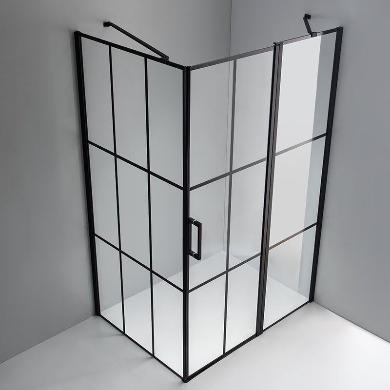 KABINA PRYSZNICOWA PROSTOKĄTNA BS02C CZARNA 120x80 CM BS02C-120X80