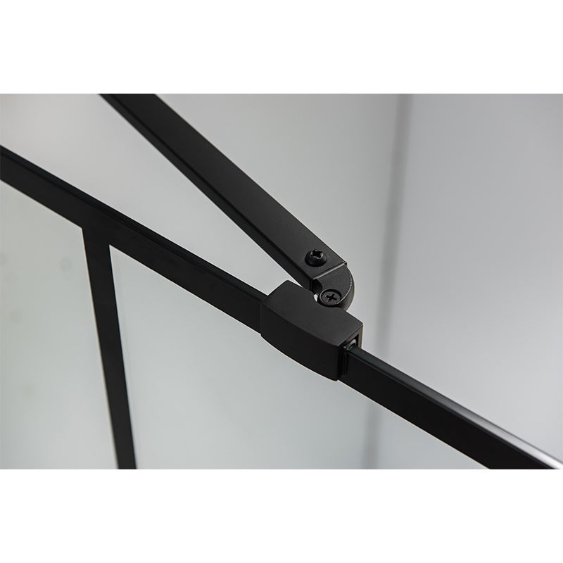 KABINA PRYSZNICOWA PROSTOKĄTNA BS02C CZARNA 120x80 CM BS02C-120X80