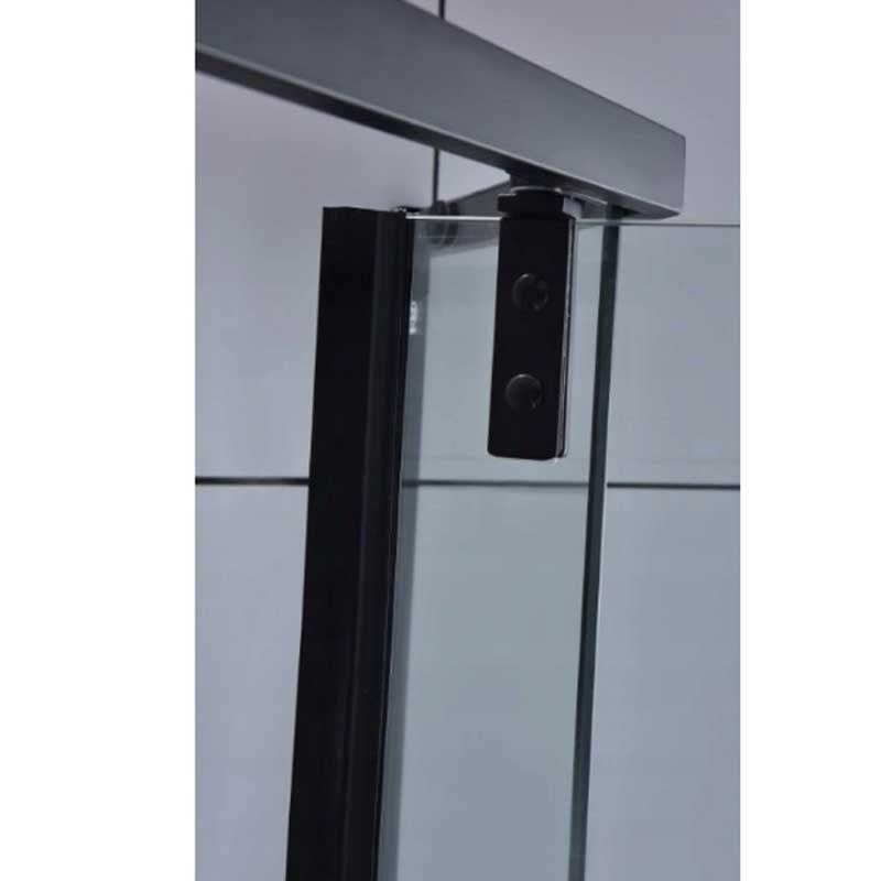 KABINA PRYSZNICOWA PIĘCIOKĄTNA + BRODZIK KZ4026A/ST07A CZARNA/BIAŁY 80x80CM KZ4026A-BL+ST07A-WH