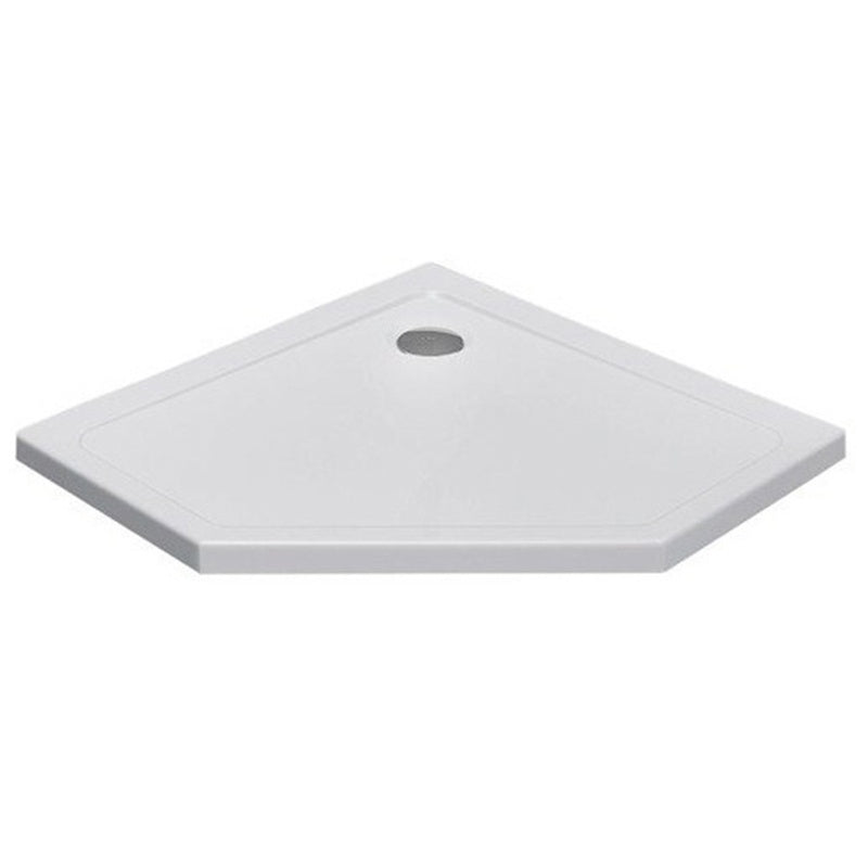 KABINA PRYSZNICOWA PIĘCIOKĄTNA + BRODZIK KZ4026A/ST07A CZARNA/BIAŁY 80x80CM KZ4026A-BL+ST07A-WH