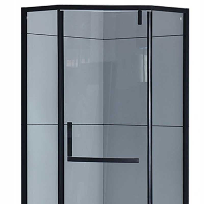 KABINA PRYSZNICOWA PIĘCIOKĄTNA Z BRODZIKIEM KZ4026B/SXL07B CZARNA/CZARNY 90x90 CM KZ4026B-BL+SXL07B-BL