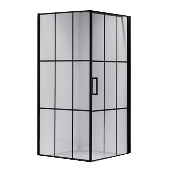 KABINA PRYSZNICOWA KWADRATOWA + BORDZIK BS13B/SXL02B CZARNA/BIAŁY 90x90 CM BS13B+SXL02B-WH