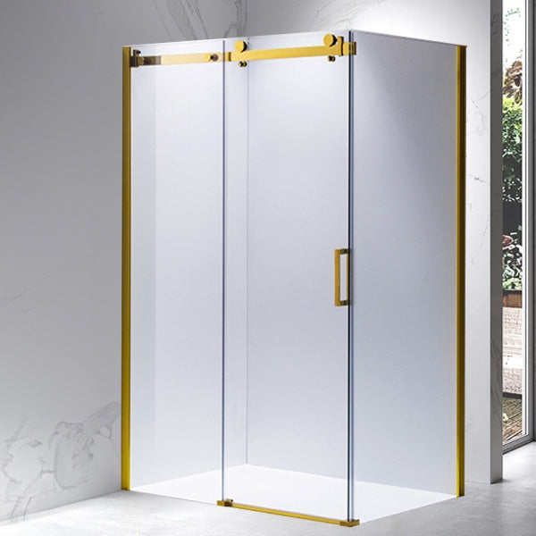 KABINA PRYSZNICOWA PROSTOKĄTNA KZ203A ZŁOTA 100x80 CM KZ203A-GL-100X80