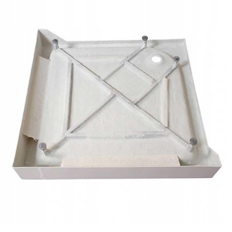 KABINA PRYSZNICOWA KWADRATOWA Z BRODZIKIEM WSH309B SZARA 90x90 CM WSH309B-GR-90