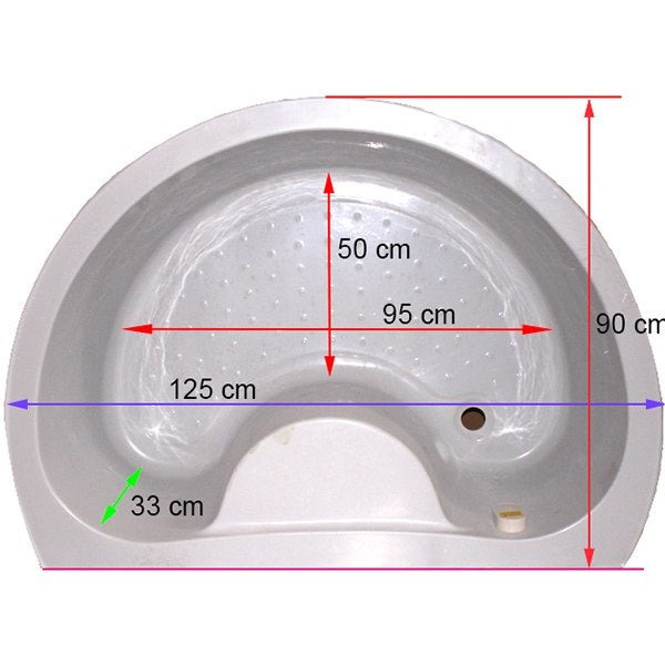 KABINA PRYSZNICOWA Z HYDROMASAŻEM I SAUNĄ WSH7128S 125x90 CM WSH7128S-125X90