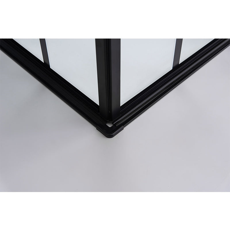 KABINA PRYSZNICOWA KWADRATOWA BS08A CZARNA 80x80 CM BS08A-80