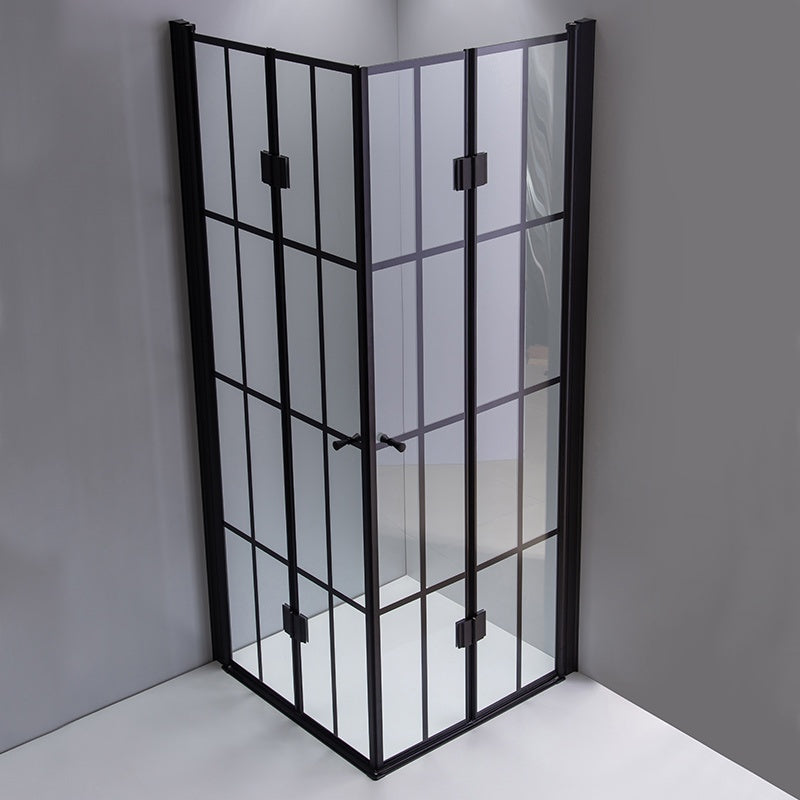 KABINA PRYSZNICOWA KWADRATOWA BS08A CZARNA 80x80 CM BS08A-80