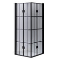 KABINA PRYSZNICOWA KWADRATOWA BS08A CZARNA 80x80 CM BS08A-80