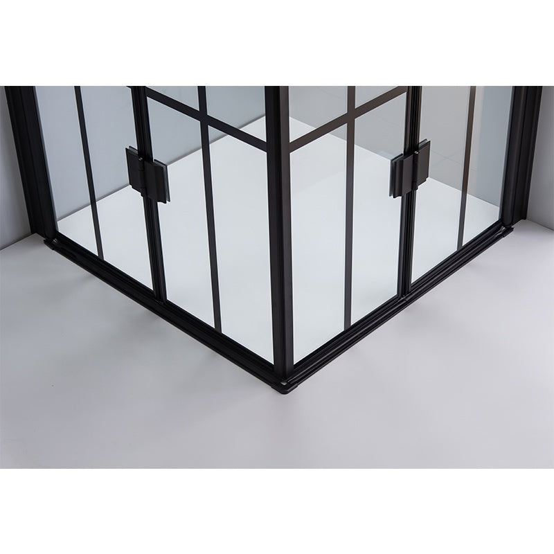 KABINA PRYSZNICOWA KWADRATOWA BS08C CZARNA 100x100 CM BS08C-100