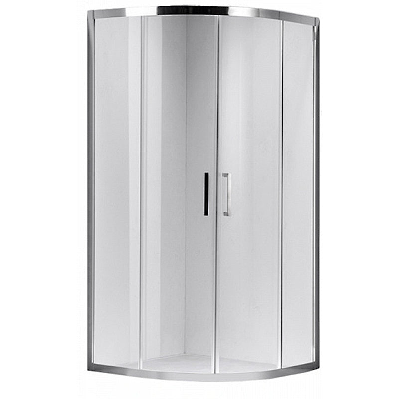 KABINA PRYSZNICOWA PÓŁOKRĄGŁA KZ101C CHROM 100x100 CM KZ101C-100