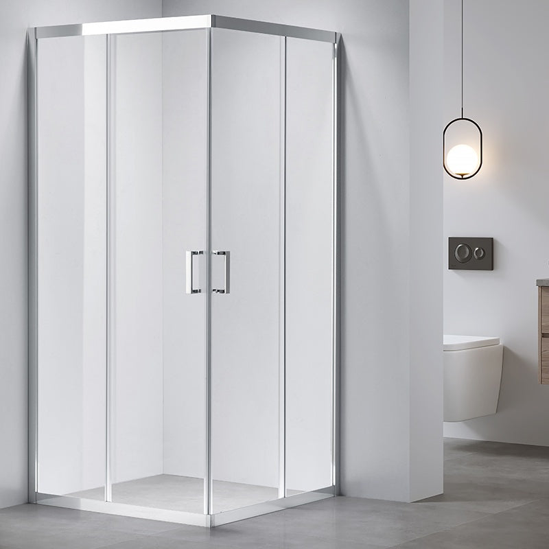 KABINA PRYSZNICOWA KWADRATOWA Z BRODZIKIEM KZ102B/RIKO CHROM/CZARNY 90x90 CM KZ102B+RIKO-BL-90