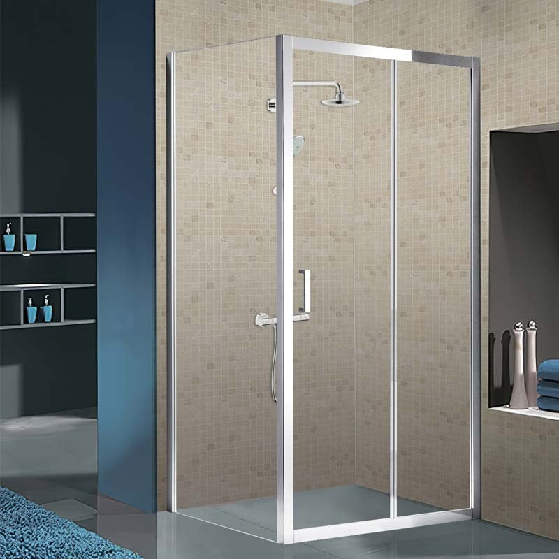KABINA PRYSZNICOWA PROSTOKĄTNA KZ104B CHROM 110x90 CM KZ104B-110X90