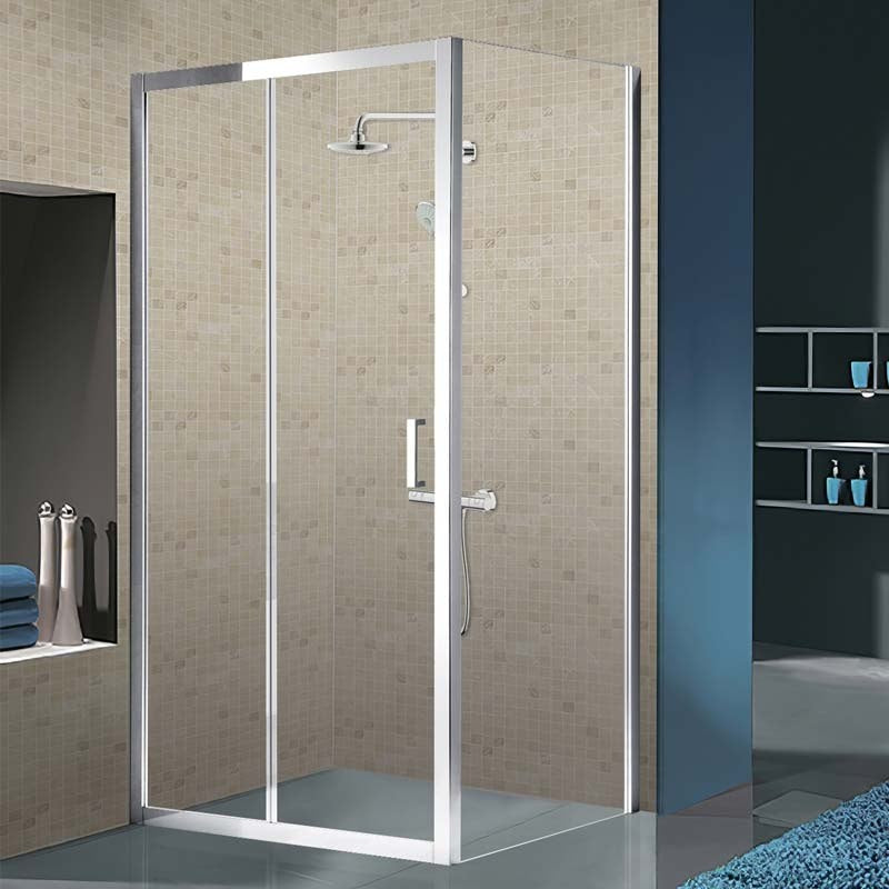 KABINA PRYSZNICOWA PROSTOKĄTNA KZ104C CHROM 120x90 CM KZ104C-120X90
