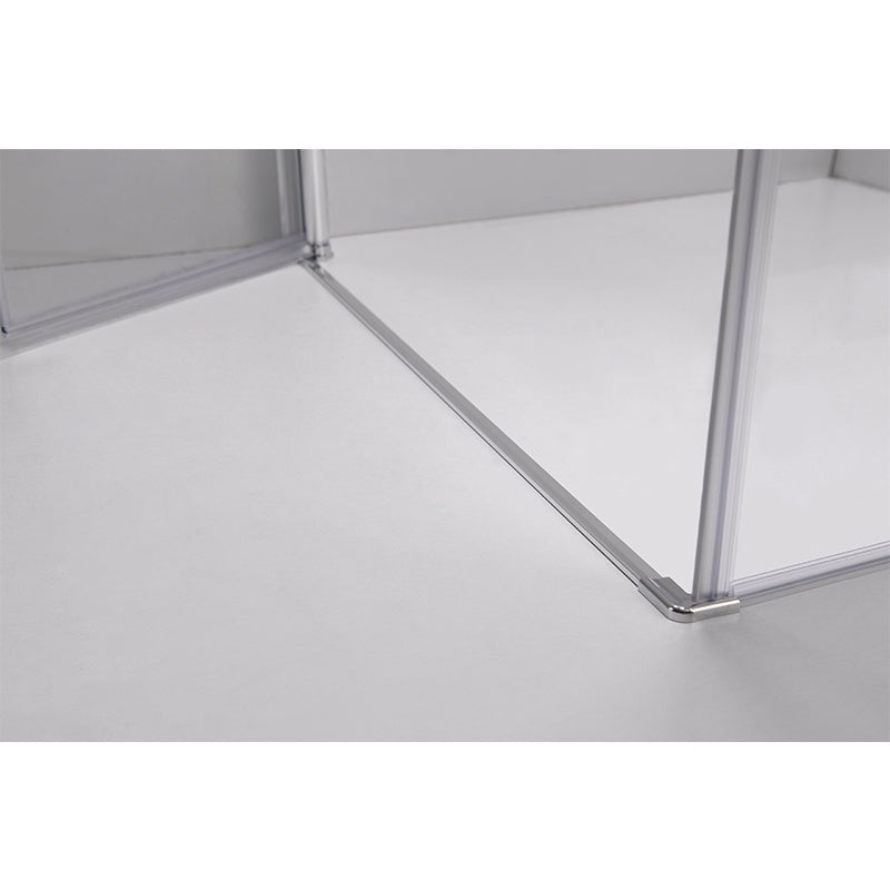 KABINA PRYSZNICOWA KWADRATOWA KZ1180B CHROM 90x90 CM KZ1180B-90