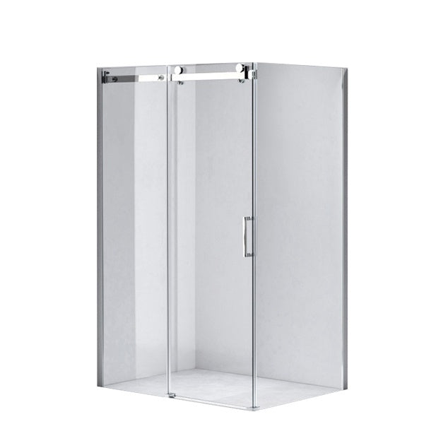 KABINA PRYSZNICOWA PROSTOKĄTNA Z BRODZIKIEM KZ203C/SXL03E CHROM/BIAŁY 120x80 CM KZ203C+SXL03E