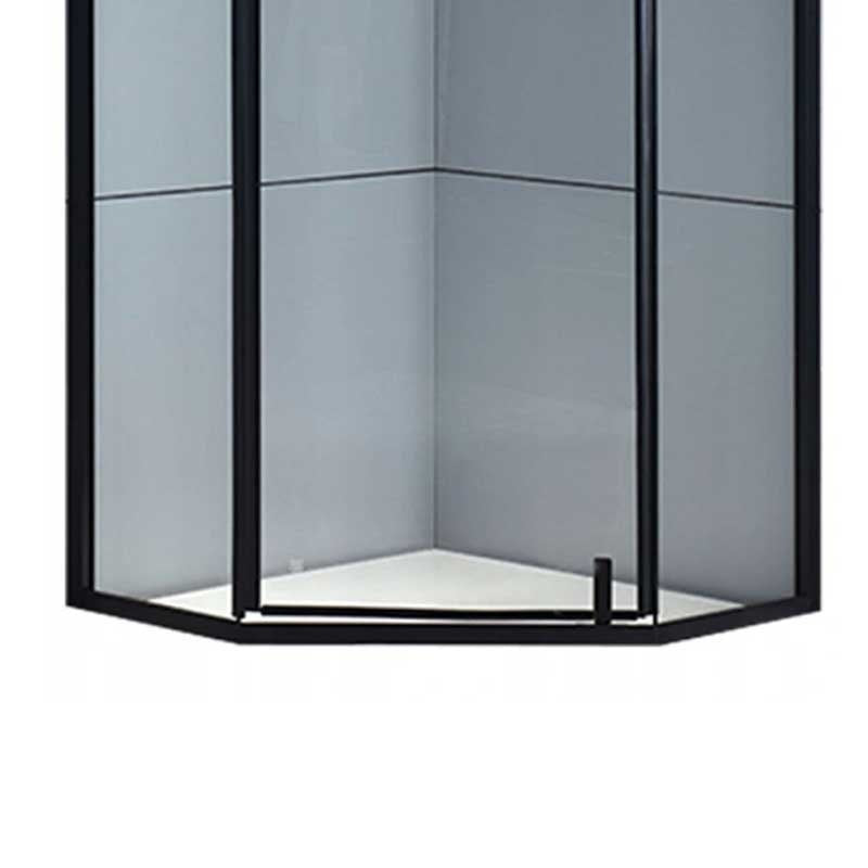KABINA PRYSZNICOWA PIĘCIOKĄTNA KZ4026A CZARNA 80x80 CM KZ4026A-BL-80