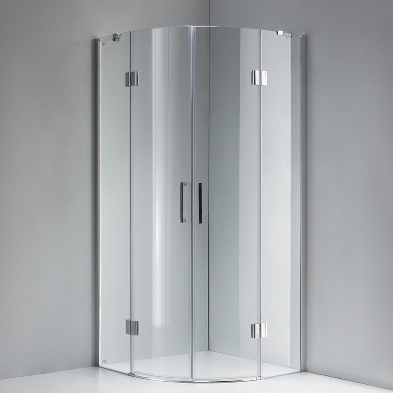 KABINA PRYSZNICOWA PÓŁOKRĄGŁA KZ92A CHROM 80x80 CM KZ92A-80