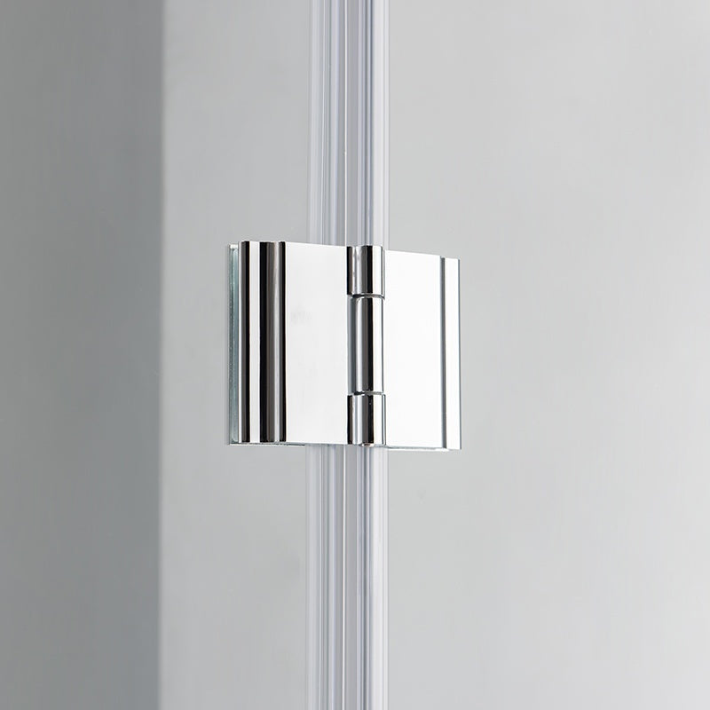 KABINA PRYSZNICOWA PÓŁOKRĄGŁA KZ92A CHROM 80x80 CM KZ92A-80