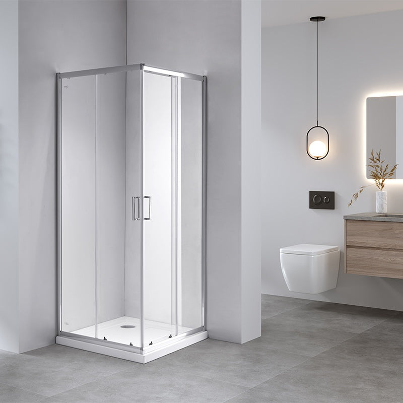 KABINA PRYSZNICOWA KWADRATOWA KZ93B CHROM 90x90 CM KZ93B-90