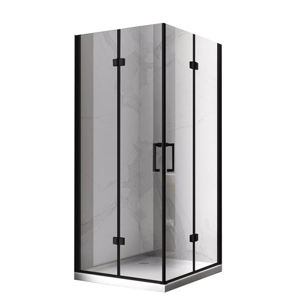 KABINA PRYSZNICOWA KWADRATOWA KZ08A CZARNA 70x70 CM KZ08A-BL-70