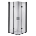 KABINA PRYSZNICOWA KWADRATOWA BS05B CZARNA 90x90 CM BS05B-90