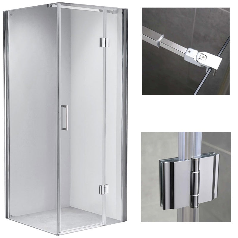 KABINA PRYSZNICOWA KWADRATOWA KZ1390B CHROM 90x90 CM KZ1390B-90