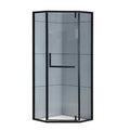 KABINA PRYSZNICOWA PIĘCIOKĄTNA KZ4026B CZARNA 90x90 CM KZ4026B-BL-90