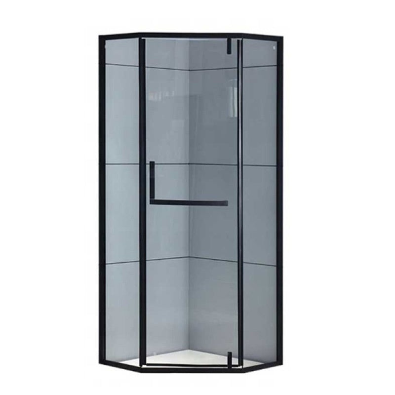 KABINA PRYSZNICOWA PIĘCIOKĄTNA KZ4026B CZARNA 90x90 CM KZ4026B-BL-90
