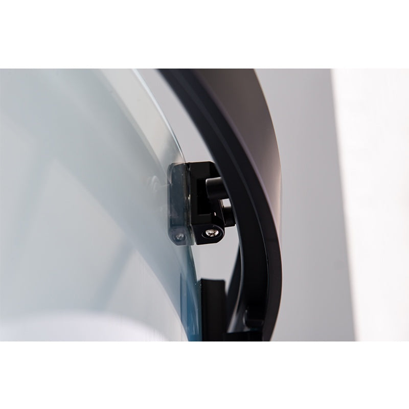 KABINA PRYSZNICOWA PÓŁOKRĄGŁA BS01A CZARNA 80x80 CM BS01A-80