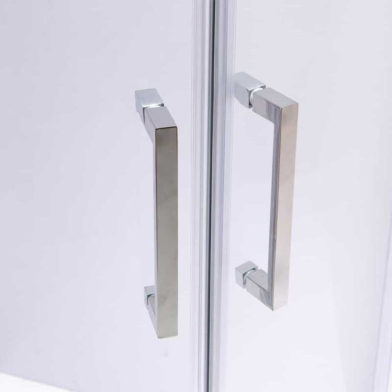 KABINA PRYSZNICOWA PÓŁOKRĄGŁA KZ101A CHROM 80x80 CM KZ101A-80