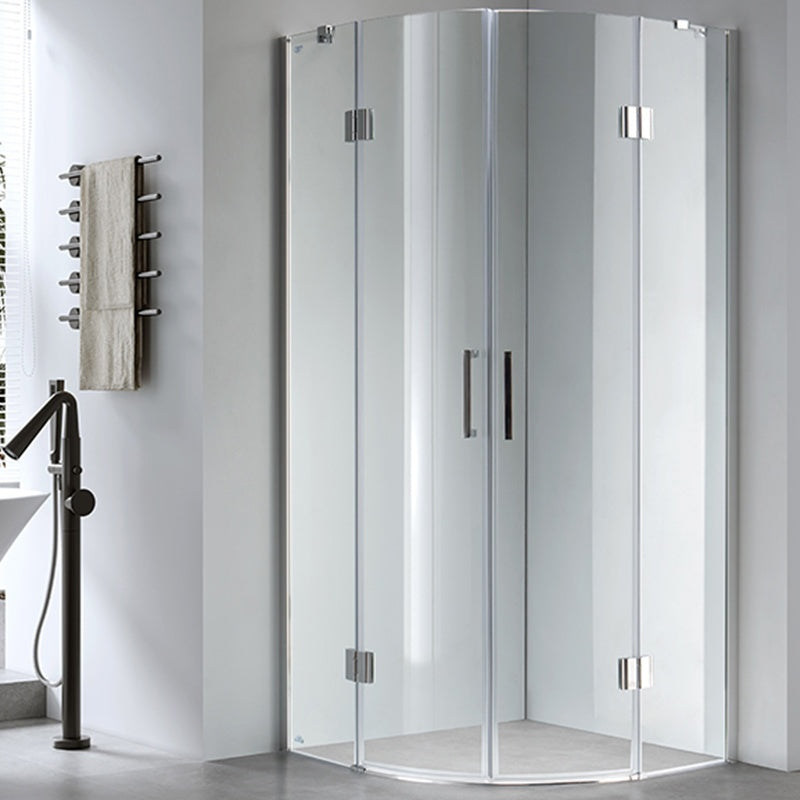 KABINA PRYSZNICOWA PÓŁOKRĄGŁA KZ92A CHROM 80x80 CM KZ92A-80