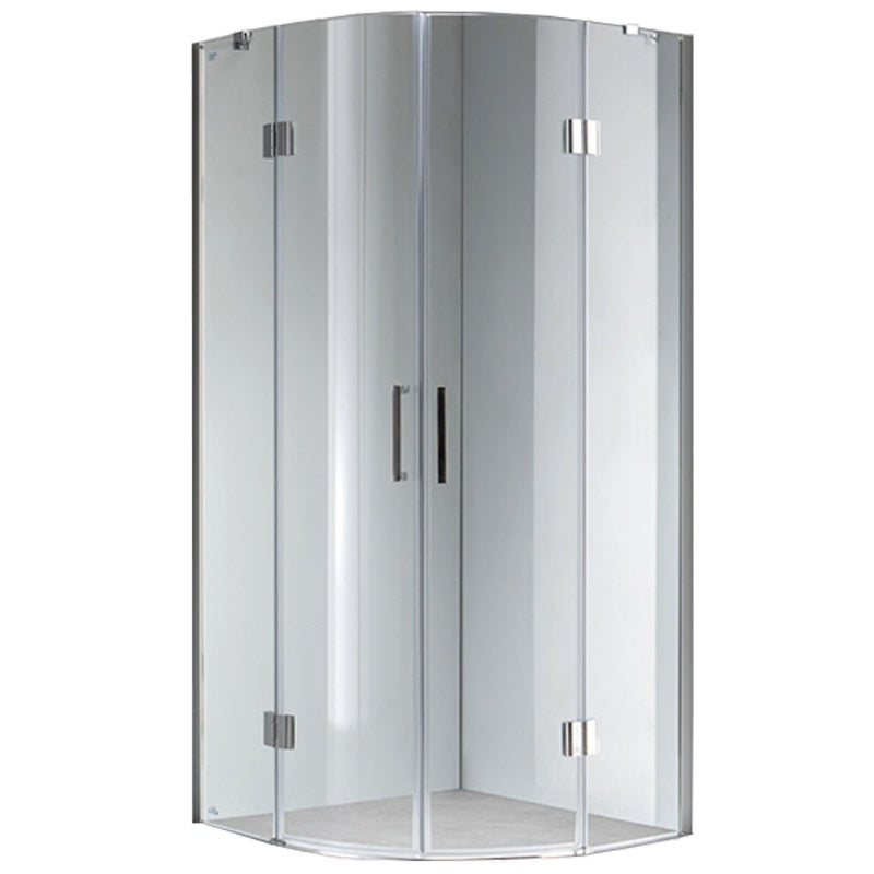 KABINA PRYSZNICOWA PÓŁOKRĄGŁA KZ92A CHROM 80x80 CM KZ92A-80