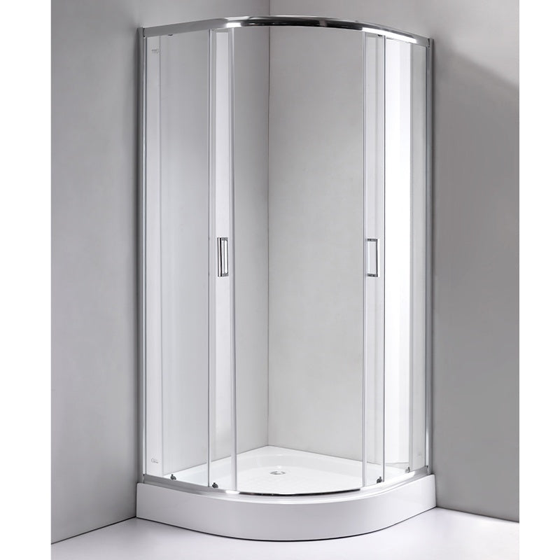 KABINA PRYSZNICOWA PÓŁOKRĄGŁA KZ94A CHROM 80x80 CM KZ94A-80
