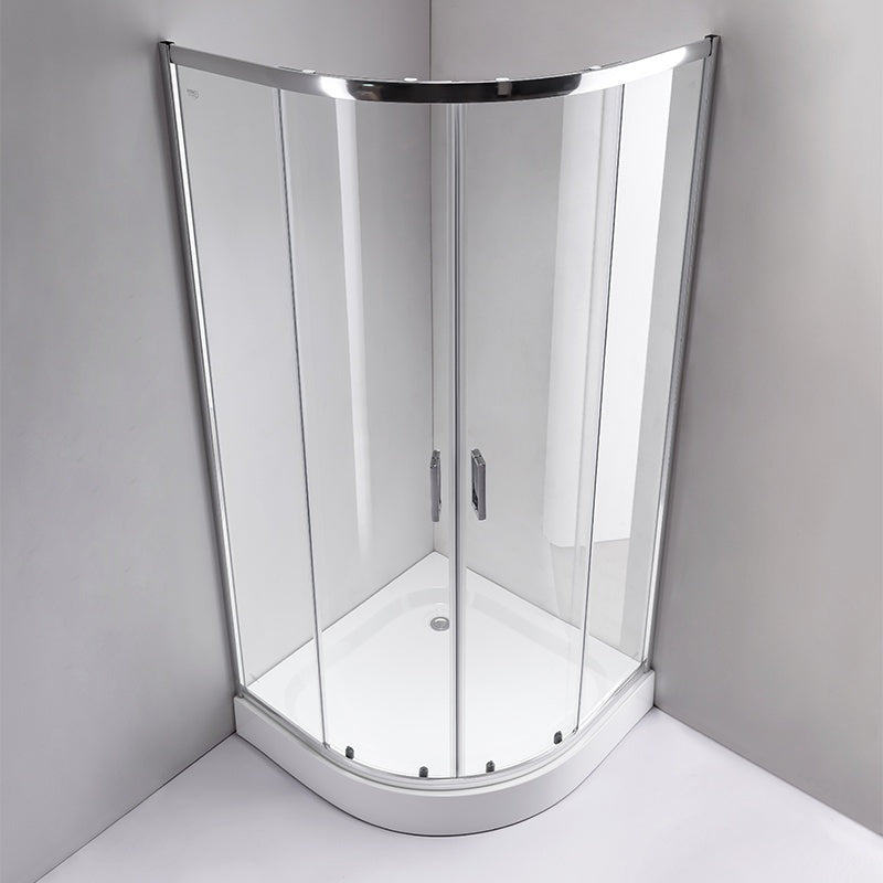 KABINA PRYSZNICOWA PÓŁOKRĄGŁA KZ94B CHROM 90x90 CM KZ94B-90