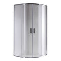 KABINA PRYSZNICOWA PÓŁOKRĄGŁA KZ94A CHROM 80x80 CM KZ94A-80