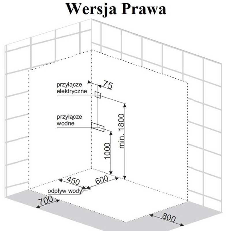 KABINA PRYSZNICOWA Z HYDROMASAŻEM I SAUNĄ VICTORIA 9912RS PRAWA 120x85 CM VICTORIA-9912RS-125
