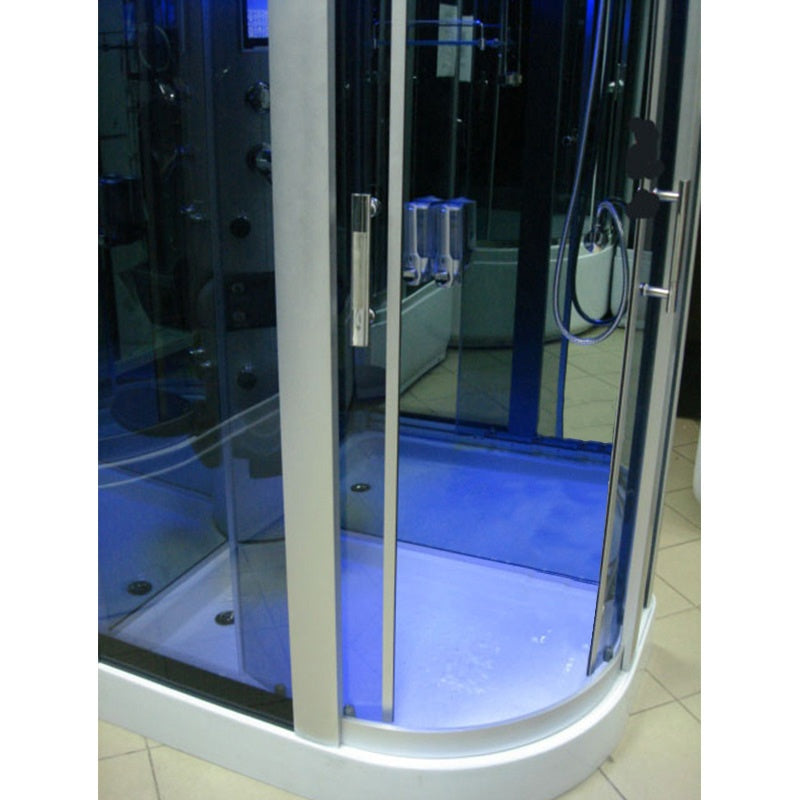 KABINA PRYSZNICOWA Z HYDROMASAŻEM I SAUNĄ MONAKO 9914RS PRAWA 120x85 CM MONAKO-9914RS-120X85