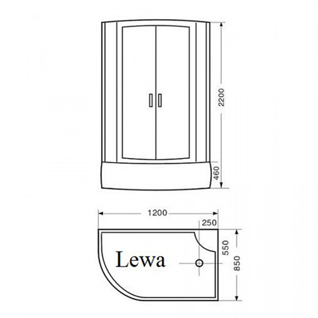 KABINA PRYSZNICOWA Z HYDROMASAŻEM I SAUNĄ VICTORIA 9912LS LEWA 120x85 CM VICTORIA-9912LS-120